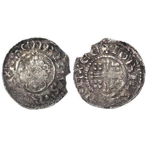 427 - Short Cross silver penny of Henry II, Class Ib, Exeter Mint, moneyer Iordan. +IORDAN ON EXEC. S.1344... 