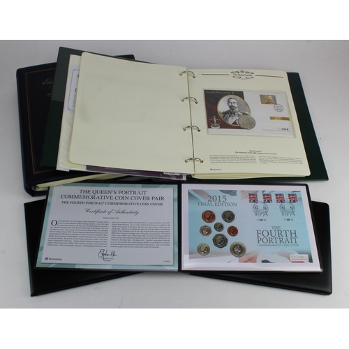 469 - GB & Commonwealth Coin Covers (28) in two albums and several Westminster folders, one silver noted b... 