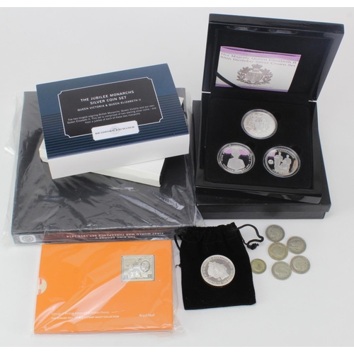 473 - GB & Commonwealth silver coins and medals (19) various 19th-20thC, mostly housed in sets by bradford... 