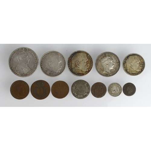 648 - Germany (12) 19th-20thC assortment including silver, F to EF