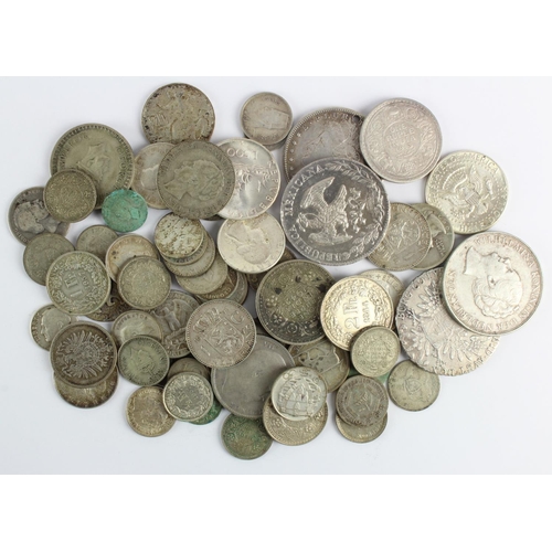 698 - World Silver Coins 400g mixed content.