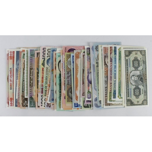 1052 - World (85), an Uncirculated collection with no duplication, Ecuador, Gambia, Ghana, Greece, Guatemal... 