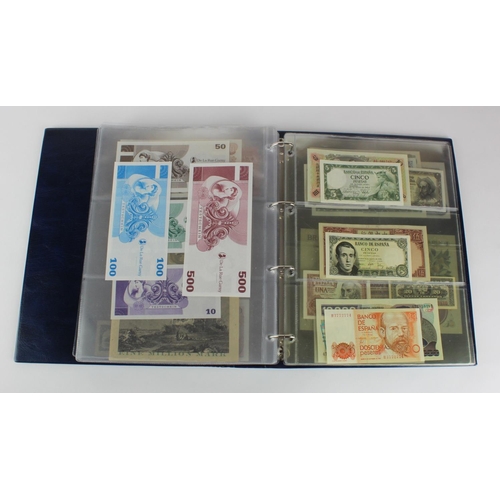 1053 - World (89), in Hendon Album, a collection of Uncirculated notes, including Portugal 1000 Escudos 199... 