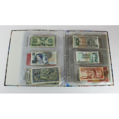 1058 - World in album (34), including Peppiatt 1 Pound 1940, 1 Pound 1948, Australia 20 Dollars x 4, Jersey... 