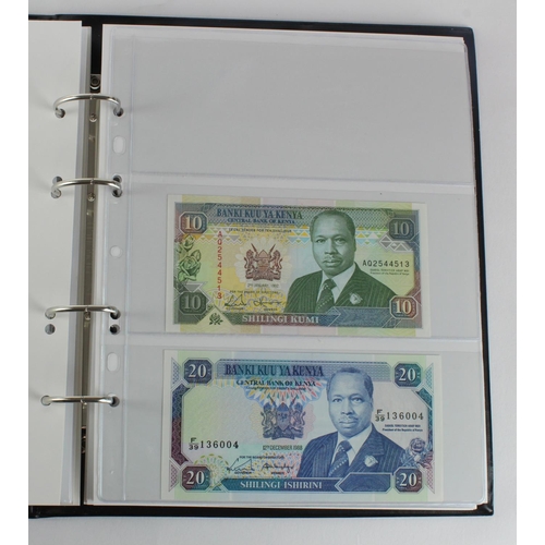 1062 - World, Africa G - U (99) a good group of mostly Uncirculated notes in 2 x Collectors albums, Gambia,... 