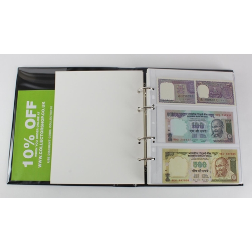 1064 - World, Asia I - T (80) collection in an album, the majority Uncirculated, India, Indonesia, Japan, L... 