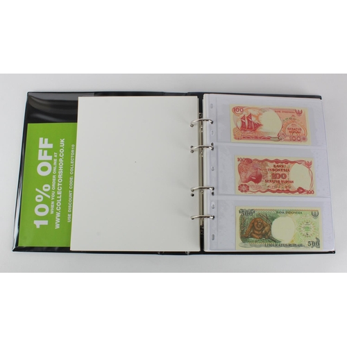 1064 - World, Asia I - T (80) collection in an album, the majority Uncirculated, India, Indonesia, Japan, L... 