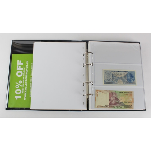 1064 - World, Asia I - T (80) collection in an album, the majority Uncirculated, India, Indonesia, Japan, L... 