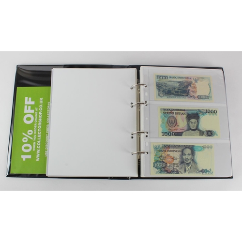 1064 - World, Asia I - T (80) collection in an album, the majority Uncirculated, India, Indonesia, Japan, L... 