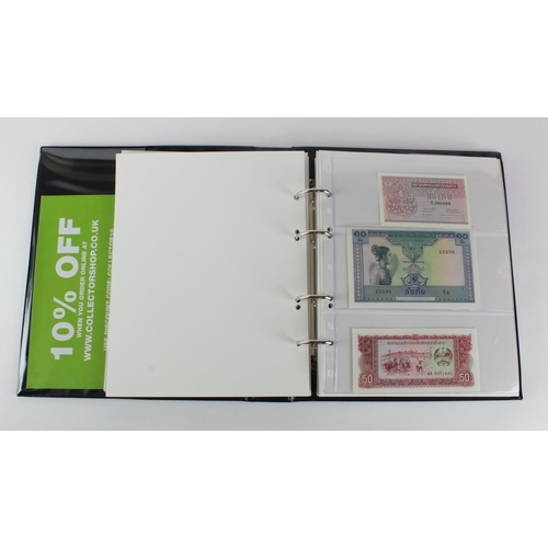 1064 - World, Asia I - T (80) collection in an album, the majority Uncirculated, India, Indonesia, Japan, L... 