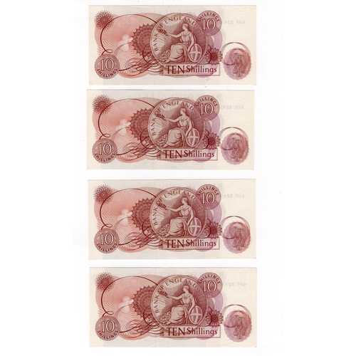 122 - Hollom (6), 5 Pounds issued 1963 serial E61 127793 and H04 116138 (B297, Pick375a) Uncirculated and ... 