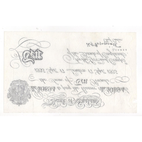 240 - Peppiatt BERNHARD note, 10 Pounds dated 17th September 1935, serial K/155 40894, London issue (B242 ... 