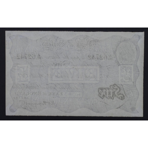 244 - Peppiatt BERNHARD note, 5 Pounds dated 22nd March 1937, serial A/381 62742 (B241 for type) Operation... 