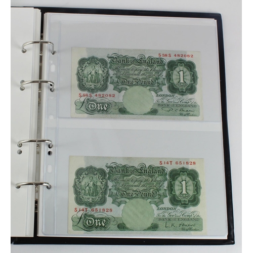 250 - Peppiatt, Beale & O'Brien (22), a collection of series A Britannia notes in an album, Peppiatt 10 Sh... 