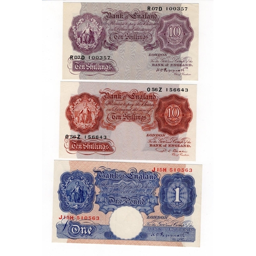 251 - Peppiatt, Beale & O'Brien 1 Pound and 10 Shillings (6), a high grade group of Series A Britannia not... 