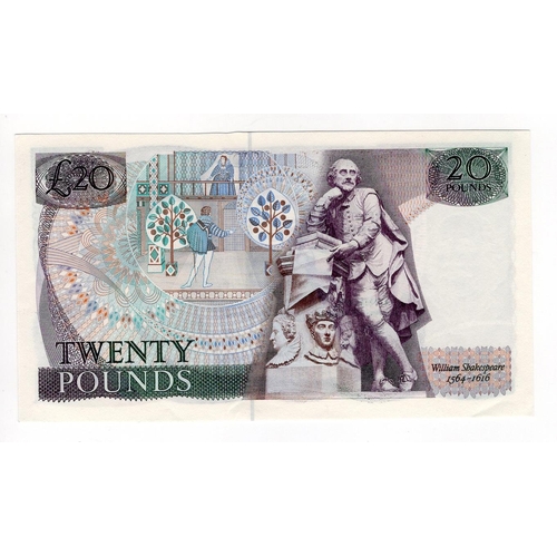 265 - Somerset 20 Pounds (B351) issued 1984, rare FIRST RUN '01A' prefix with LOW serial number, serial 01... 