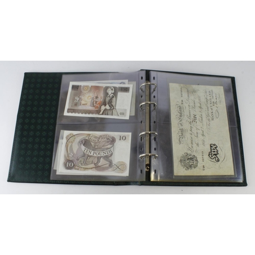 278 - Bank of England (13), small group in album comprising Beale 5 Pounds dated 1951, 10 Shillings (3) Pe... 