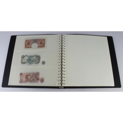 289 - Bank of England (35), collection in Lindner album, Catterns to Salmon, 10 Shillings to 20 Pounds, in... 