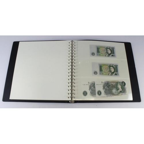 289 - Bank of England (35), collection in Lindner album, Catterns to Salmon, 10 Shillings to 20 Pounds, in... 