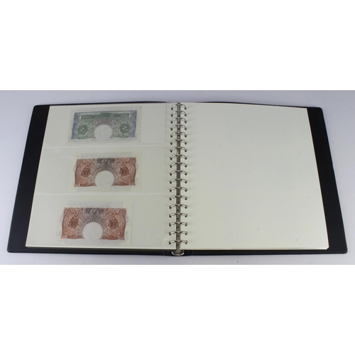 289 - Bank of England (35), collection in Lindner album, Catterns to Salmon, 10 Shillings to 20 Pounds, in... 