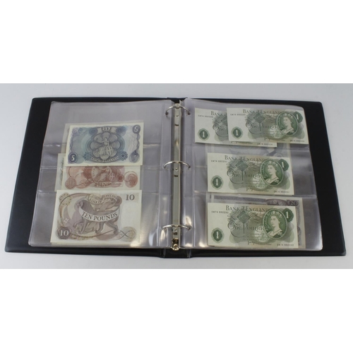 300 - Bank of England, Treasury & Provincial (52) in album with slipcase, Warren Fisher 1 Pound, Peppiatt ... 