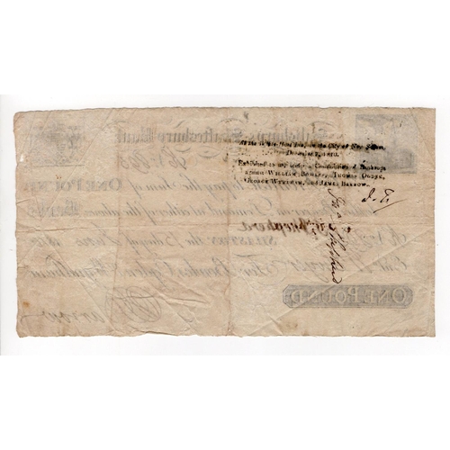 333 - Salisbury & Shaftesbury Bank 1 Pound dated 1810, No. 895 for Bowles, Ogden & Wyndham (Outing 1885a) ... 