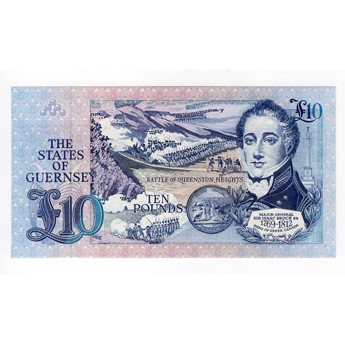 372 - Guernsey 10 Pounds issued 1991 - 1995, REPLACEMENT note 'Z' prefix, serial Z105726 (TBB B159az, Pick... 