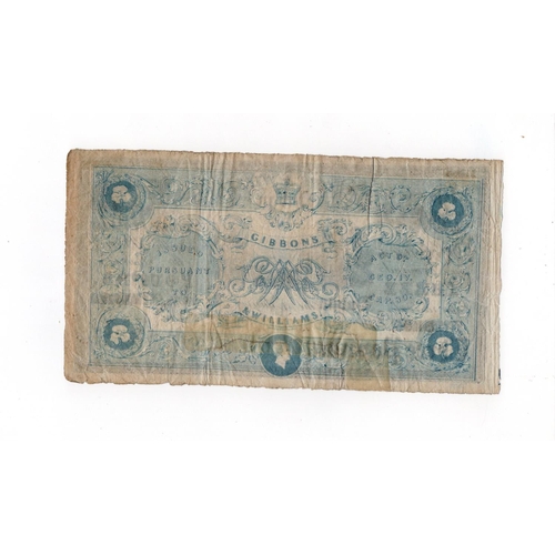 380 - Ireland Gibbons & Williams Bank 3 Pounds dated 4th December 1834, serial No.5469, Unsigned and Uniss... 