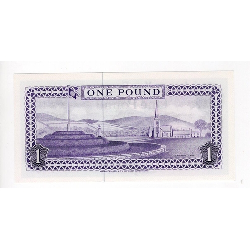 397 - Isle of Man 1 Pound issued 3rd December 1980 (1979), signed W. Dawson, EXCEPTIONALLY LOW SERIAL No.,... 