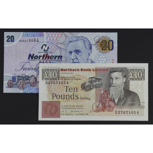 424 - Northern Ireland, Northern Bank (2), 20 Pounds dated 6th November 2006 serial HH3215464 (PMI NR130, ... 