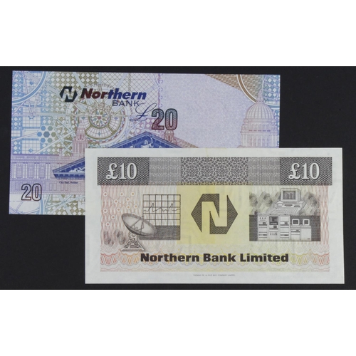 424 - Northern Ireland, Northern Bank (2), 20 Pounds dated 6th November 2006 serial HH3215464 (PMI NR130, ... 