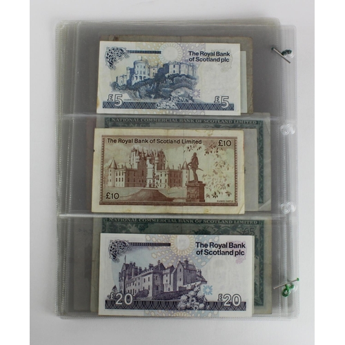 440 - Scotland (42), a collection in album sleeves, Bank of Scotland 10 Pounds dated 2003, 5 Pounds (3) da... 