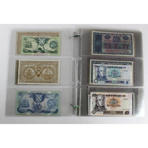 440 - Scotland (42), a collection in album sleeves, Bank of Scotland 10 Pounds dated 2003, 5 Pounds (3) da... 