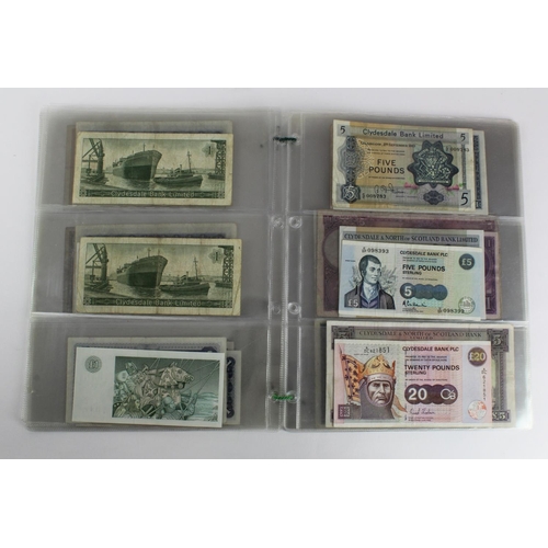 440 - Scotland (42), a collection in album sleeves, Bank of Scotland 10 Pounds dated 2003, 5 Pounds (3) da... 