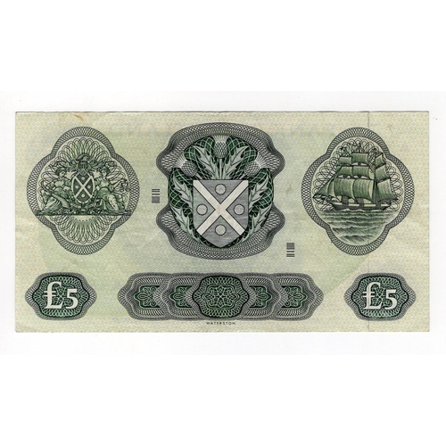 449 - Scotland, Bank of Scotland 5 Pounds dated 1st November 1968, signed Polwarth & Letham, serial A08985... 