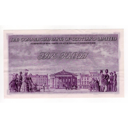 462 - Scotland, Commercial Bank 5 Pounds dated 2nd January 1954, signed Ian Macdonald, serial 17C 036029 (... 