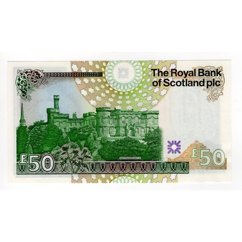 480 - Scotland, Royal Bank of Scotland 50 Pounds dated 14th September 2005, FIRST RUN 'A/1' prefix with VE... 