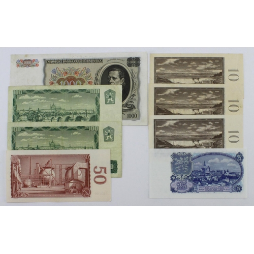 587 - Czechoslovakia (8), 1000 Korun dated 25th May 1934, serial H 122286, perforated 'SPECIMEN' (TBB B207... 