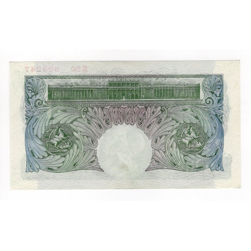 66 - Catterns 1 Pound (B225) issued 1930, serial S90 996247 (B225, Pick363b) original EF+