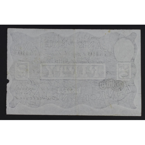 75 - Catterns BERNHARD note, 50 Pounds dated 20th March 1930, serial 42/N 75410 (B231 for type) Operation... 