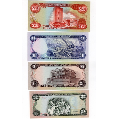 794 - Jamaica (4), 20 Dollars dated 1st October 1979 serial RM317869 (TBB B223b, Pick68a), 10 Dollars date... 