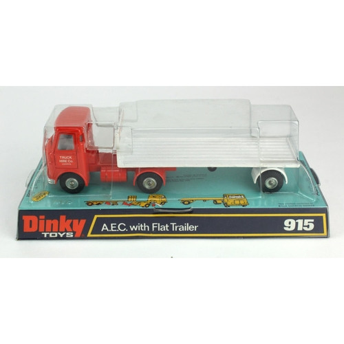 100 - Dinky Toys, no. 915 'A.E.C. with Flat Trailer', contained in original packaging