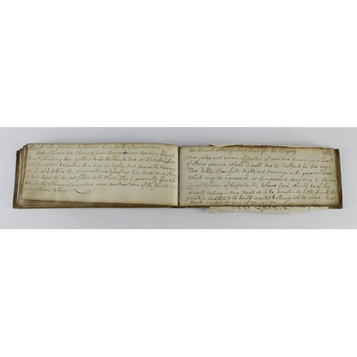 366 - Manuscript recipe and ailments book, circa mid 18th Century, ninety manuscript leaves (approx.), con... 