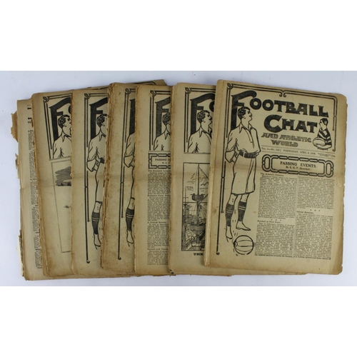 431 - Football Chat and Athletic World papers, 1904. (8 issues) mixed condition