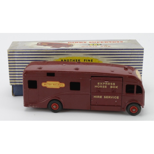 72 - Dinky Supertoys, no. 981 'Horse Box', contained in original box