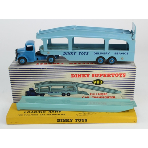 73 - Dinky Supertoys, no. 982 'Pullmore Car Transporter, with Detachable Loading Ramp', contained in orig... 