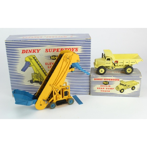 74 - Dinky Supertoys, Two boxed Dinky models, comprising no. 964 'Elevator Loader' & 965 'Euclid Rear Dum... 