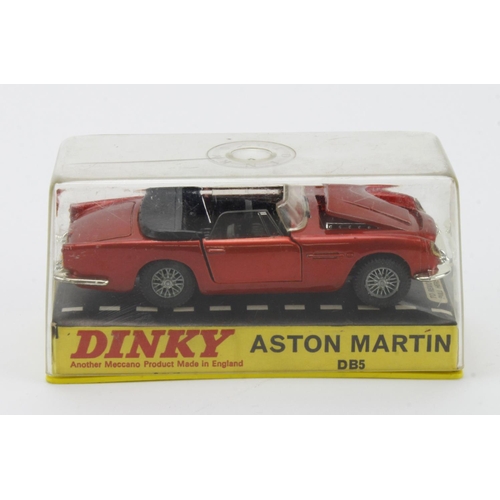 78 - Dinky Toys, no. 110 'Aston Martin DB5', red convertible, contained in original hard plastic case