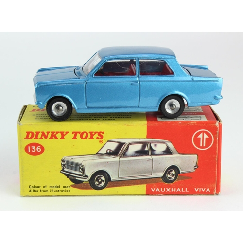 81 - Dinky Toys, no. 136 'Vauxhall Viva', light metallic blue, contained in original box