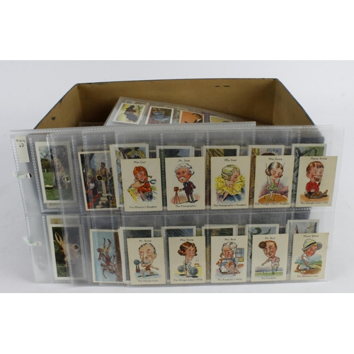 1036 - Box containing quantity of cards, part sets & odds, not checked for sets, needs viewing, mixed condi... 